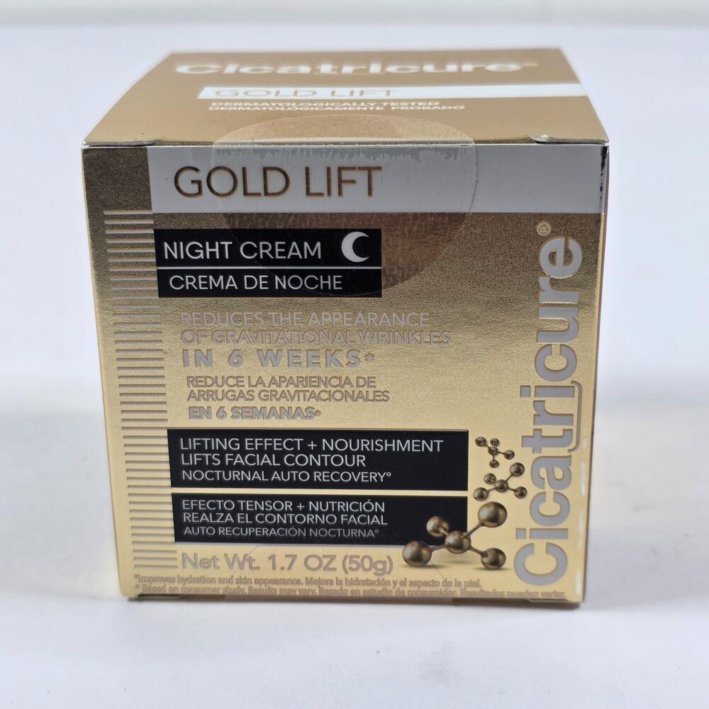 Cicatricure Gold Lift Night Cream Anti-Wrinkle 1.7oz 50g New Sealed